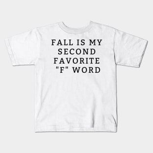 fall word Kids T-Shirt